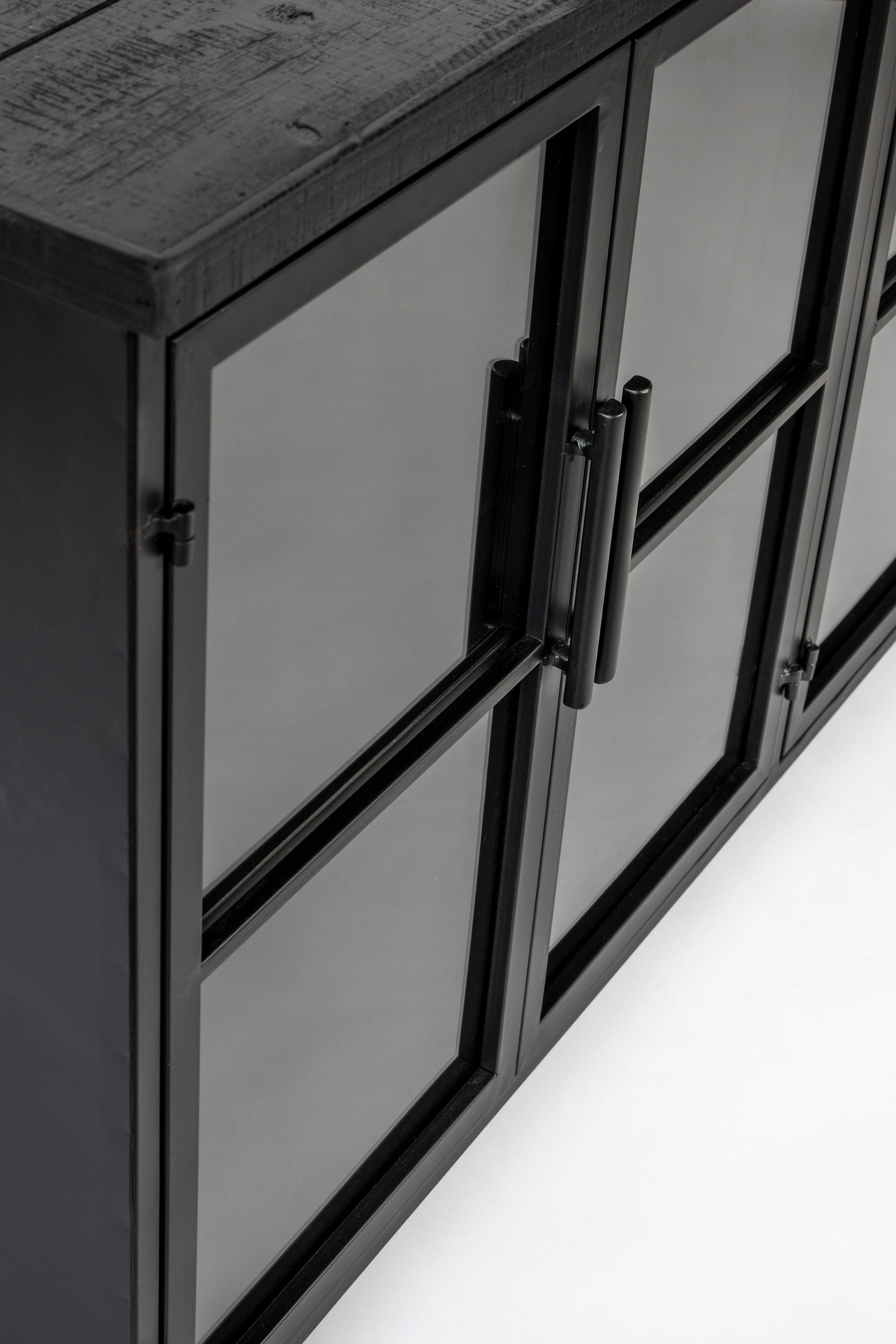 Ferre Black & Glass Sideboard